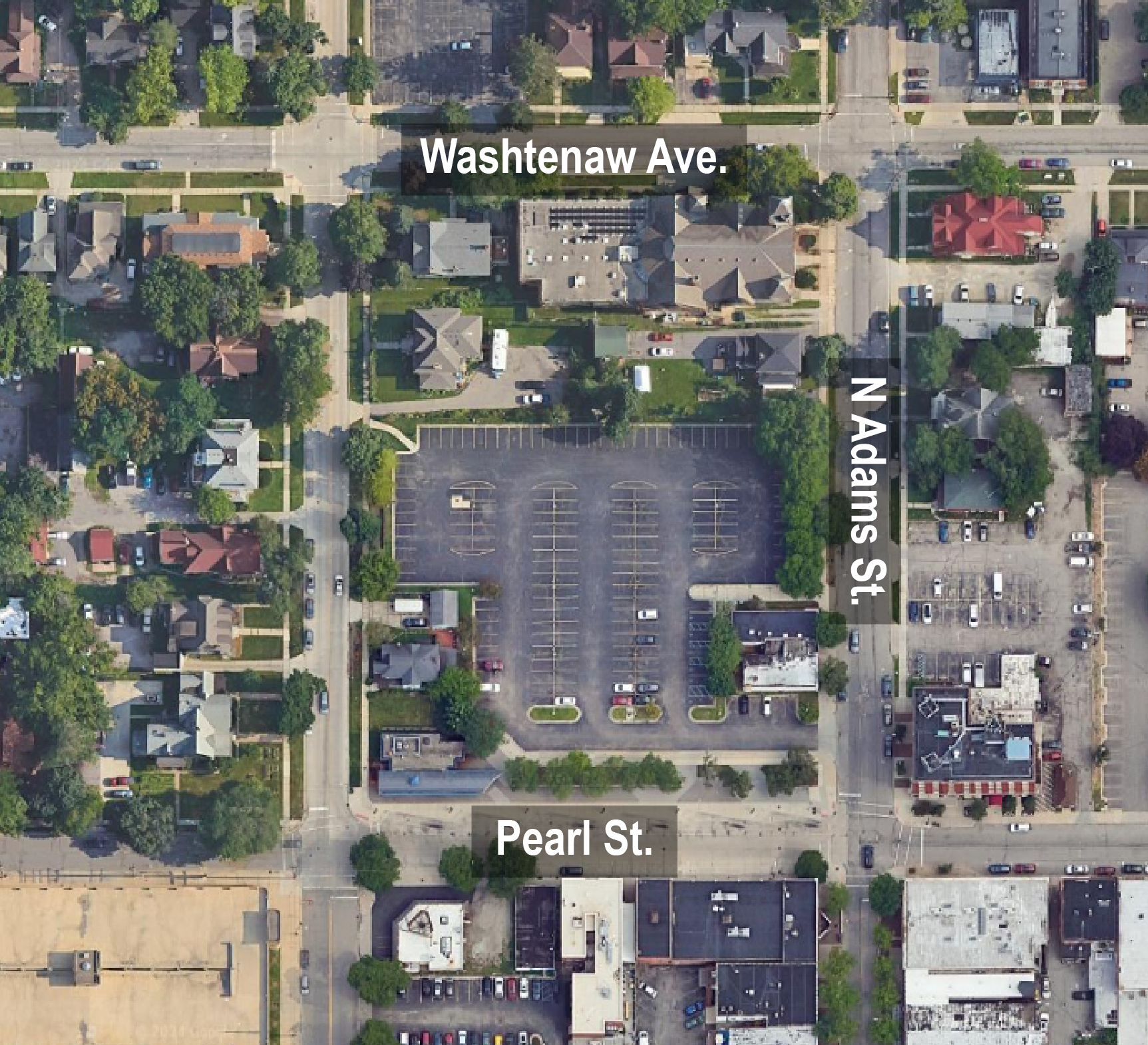 site location aerial view